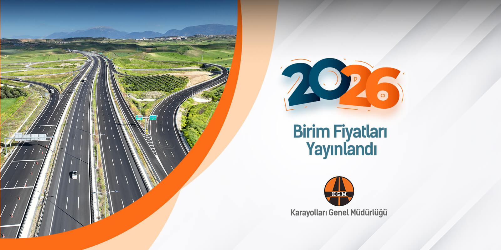 Karayolları (KGM) Genel Müdürlüğü 2026 Birim Fiyatları Yayınlandı ve AMP'de kullanıma hazır!