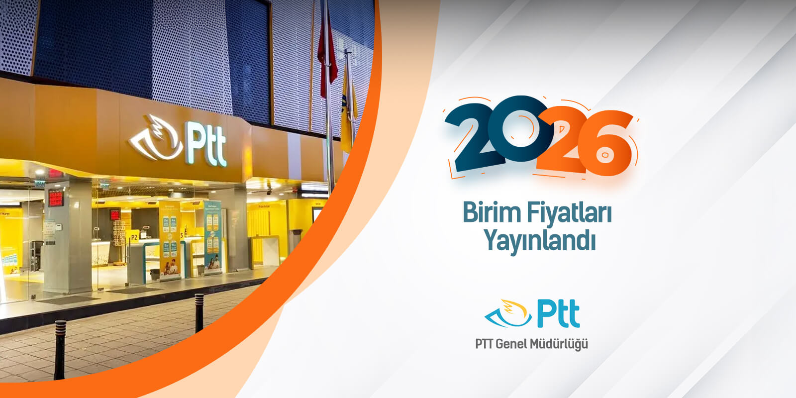 PTT Genel Müdürlüğü 2026 Birim Fiyatları Yayınlandı ve AMP'de kullanıma hazır!