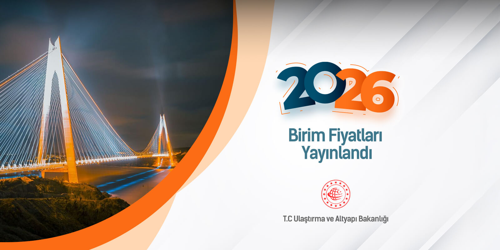Ulaştırma ve Altyapı Bakanlığı 2026 Birim Fiyatları Yayınlandı ve AMP'de kullanıma hazır!